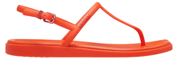 Image of Crocs Women Miami Thong Flips Lava 8