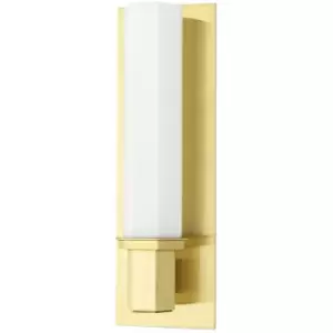 image of Walton 1 Light Bath Bracket Brass, Glass