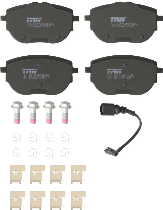 Image of Brake pad set TRW GDB2412