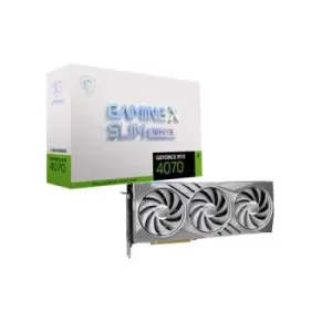Image of MSI GeForce RTX 4070 GAMING X SLIM White 12G NVIDIA 12 GB GDDR6X