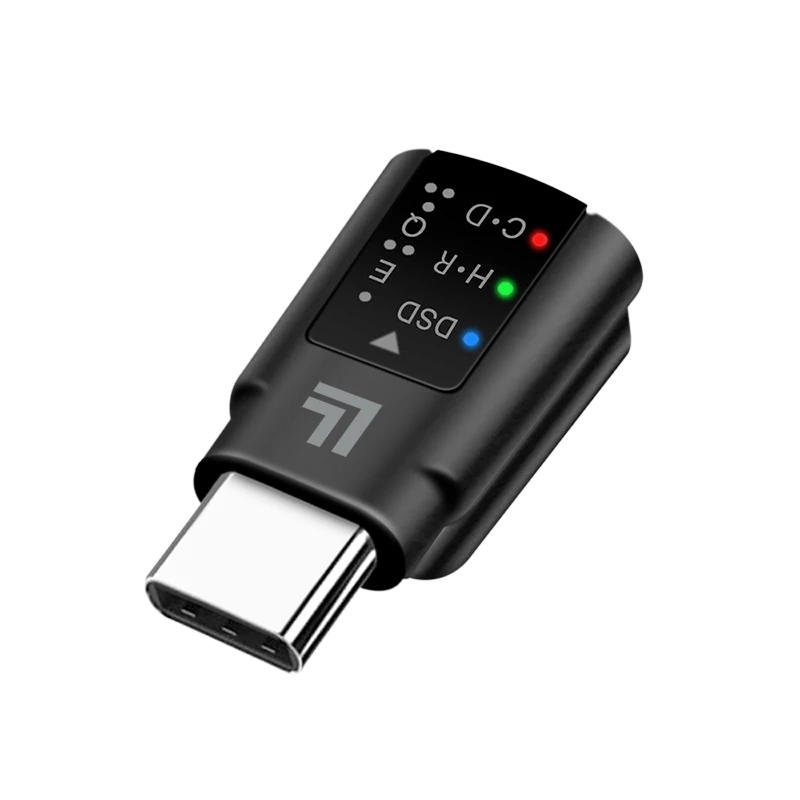 Image of LogiLink USB-C DAC audio adapter. USB-C/M to 3.5 mm/F. black