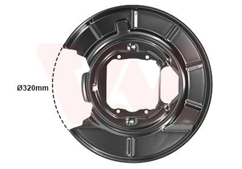 Image of VAN WEZEL Brake disc backing plate VAN WEZEL 0639374