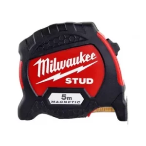 image of Milwaukee Hand Tools STUD II Magnetic Tape Measure 5m (Width 33mm) (Metric only)