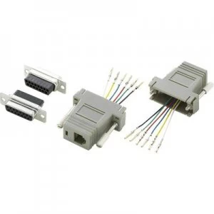 Image of D SUB adapter D SUB socket 15 pin RJ12 socketConrad Components1 pcs