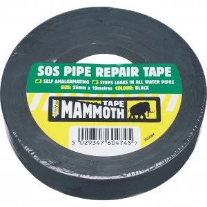 image of Everbuild SOS Pipe Repair Tape Black 25mm 10m