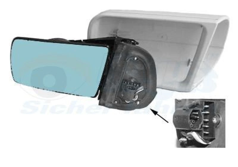 Image of VAN WEZEL Wing mirror VAN WEZEL 3031809