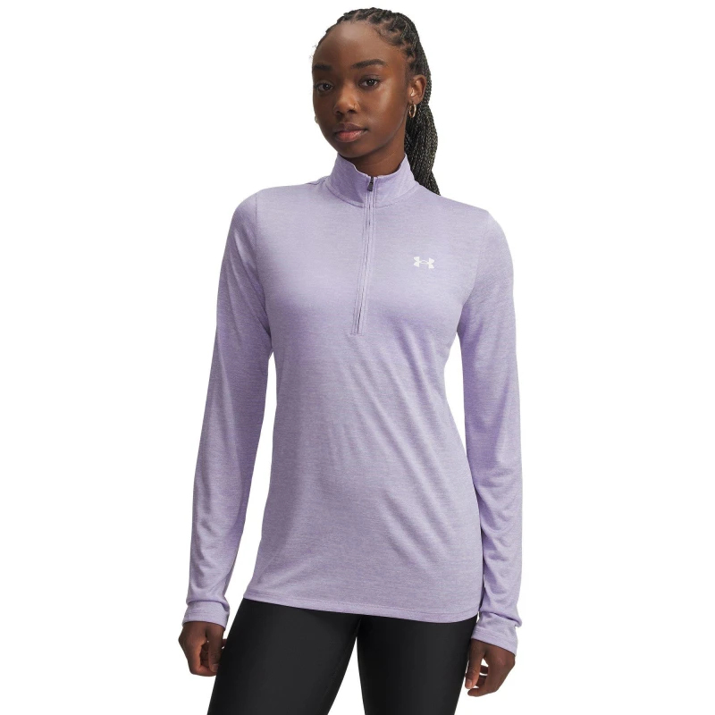 Image of Under Armour Tech Half Zip Top Womens Transparent female 14 (L)