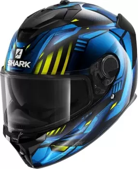 Image of Shark Spartan GT Replikan Helmet, black-blue, Size S, black-blue, Size S