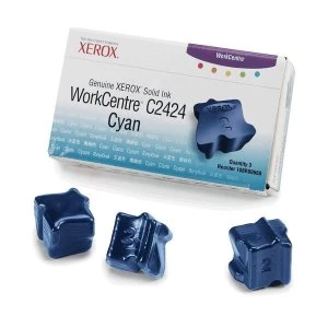 Image of Original Xerox 108R00660 Genuine Solid Ink (3 x Cyan)