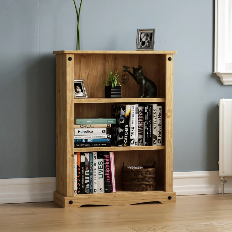 Image of Lassic Vida Designs Corona Low Bookcase Pine unisex One Size