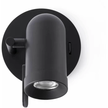 Faro Orleans - 1 Light Indoor Adjustable Wall Spotlight Black, GU10