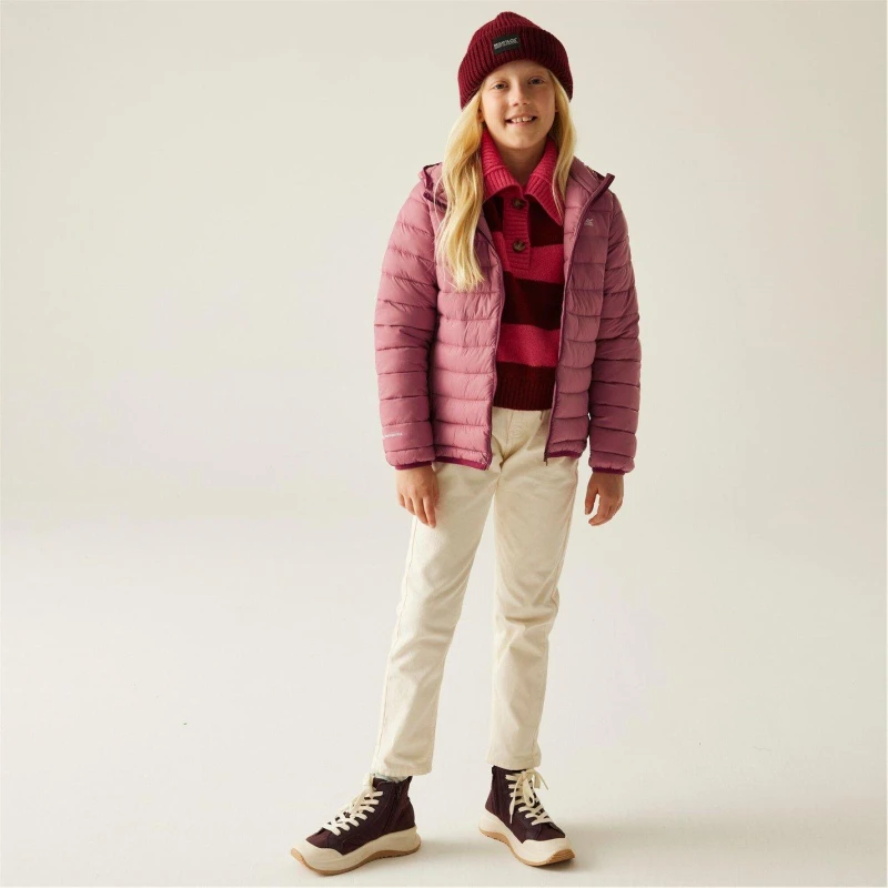 Image of Regatta Unisex Kids Marizion Water Resistant Long Sleeve Quilted Jacket Quilted Jackets 3-4yrs Pink 30189006135