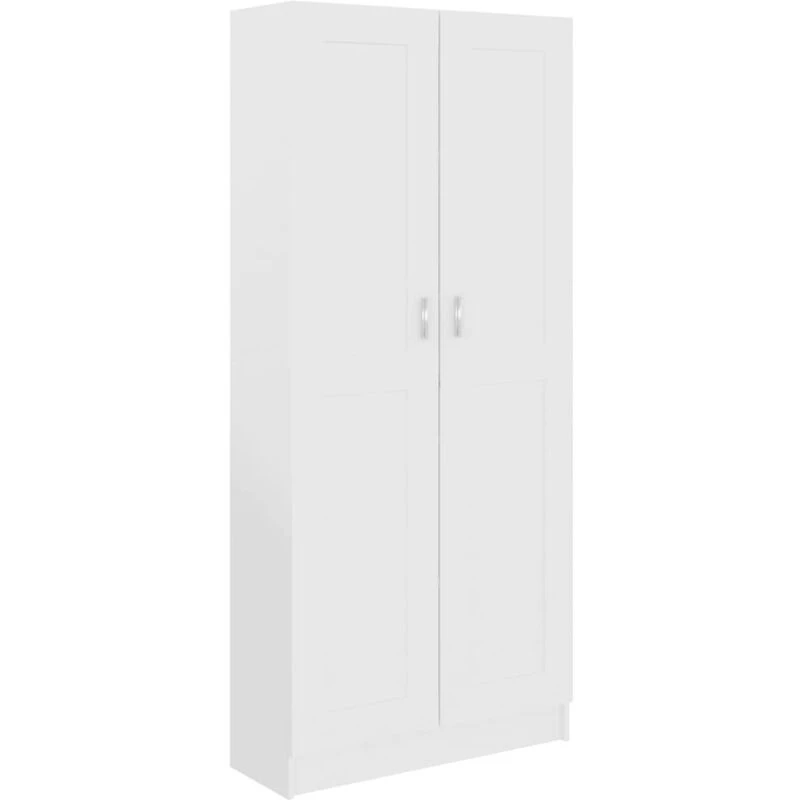 Image of VIDAXL Book Cabinet White 82.5x30.5x185.5cm Engineered Wood Vidaxl 8720286134146