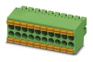 image of Phoenix Contact DFMC 1.5/11-ST-3.5 22-pin Pluggable Terminal Block, 3.5mm Pitch 2 Rows