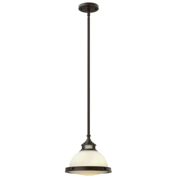 Image of Elstead - Hinkley Amelia Mini Dome Pendant Light 1x E27 Buckeye Bronze