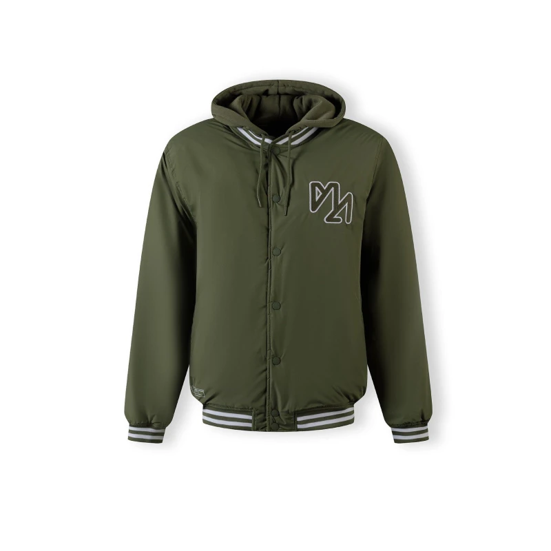 Image of Minoti Men baseball style jacket detachable hood khaki Khaki male X Small