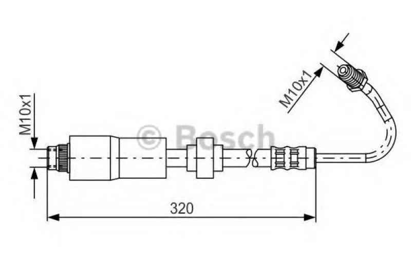 Image of Brake hose Bosch 1 987 476 067