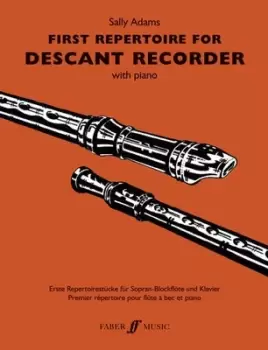 Image of First Repertoire for Descant Recorder by Sally Adams