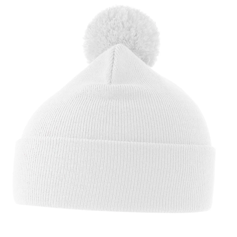 Image of Atlantis Atlantis Men Wind S Pom Pom Double Skin Cuffed Beanie in White White One Size Male 5063693996666