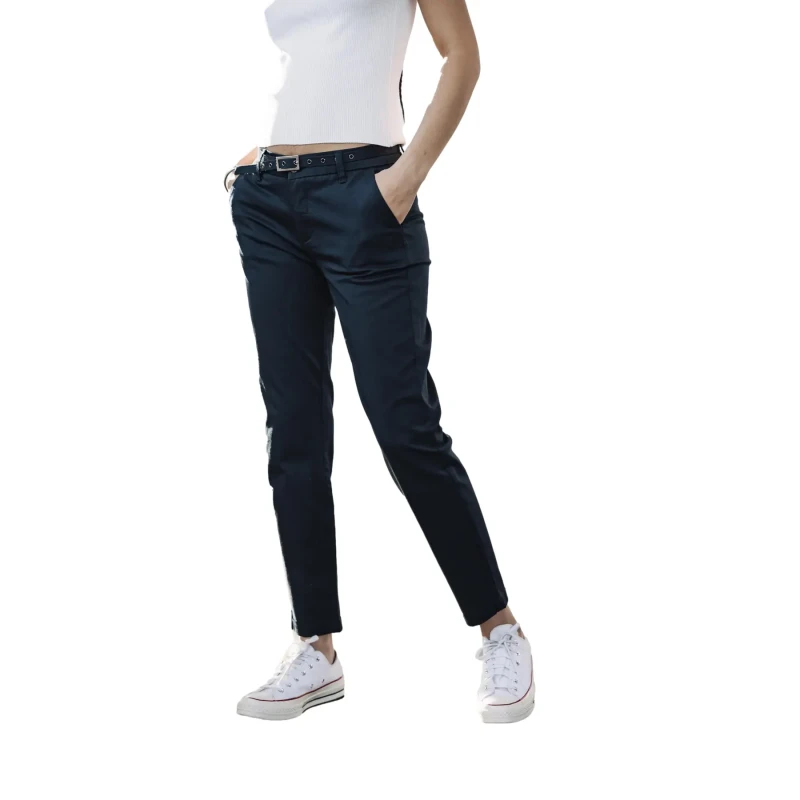 Image of Freeman T Porter Womens chino Trousers Freeman T Porter Claudia Felicita Noir Female 28