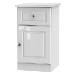 Image of Robert Dyas Berryfield Ready Assembled 1-Door 1- Drawer Bedside Table