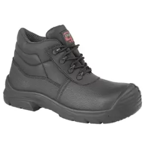 Image of Grafters Mens Super Wide EEEE Fitting Safety Chukka Boots (9 UK) (Black)