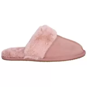 image of Linea Linea Suede Mule Slippers - Pink