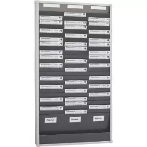Image of EICHNER Card sorting board system, 25 compartments, height 1350 mm, with 3 rows