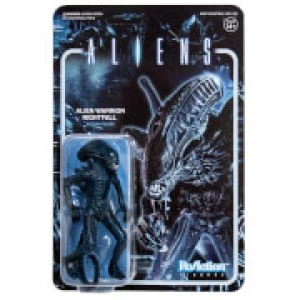 image of Super7 Aliens ReAction Figure - Alien Warrior Nightfall Blue