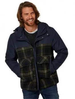 image of Joe Browns Joe Browns Out And About Coat, Navy, Size S, Men