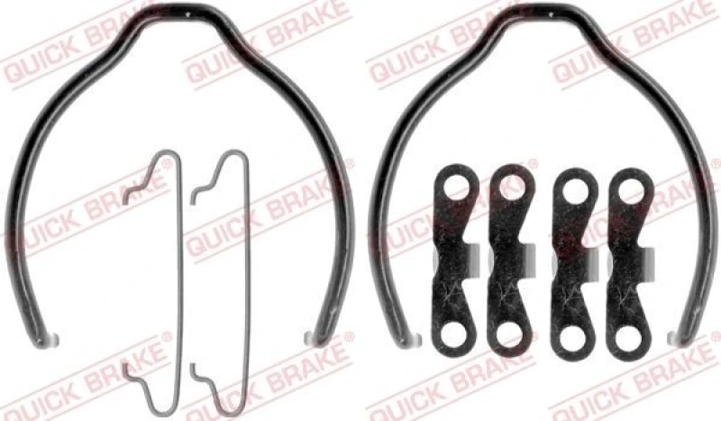 Image of QUICK BRAKE Brake shoe fitting kit QUICK BRAKE 105-0721
