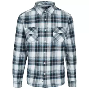 Image of Trespass Mens Wrothamton Shirt (M) (Grey Check)