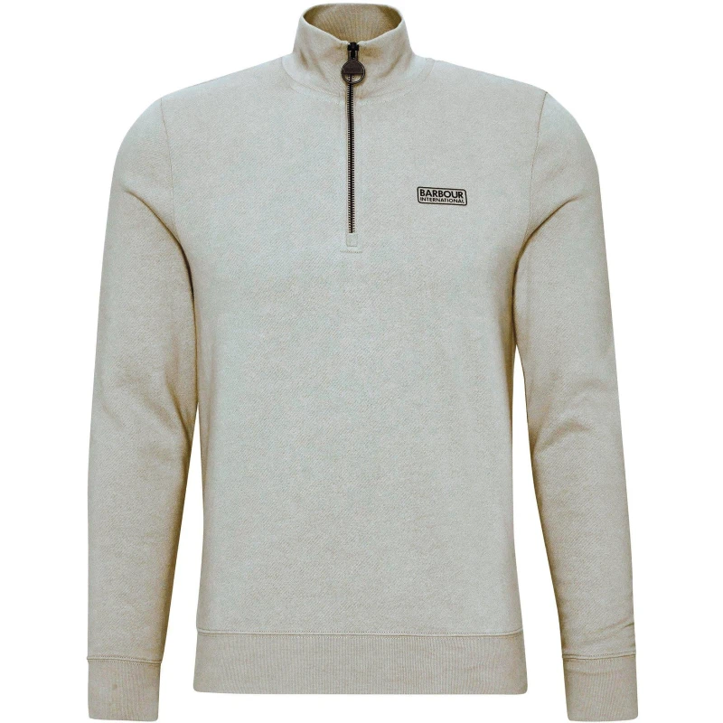 Image of Barbour International Mens Essential Sweatshirt Concrete male L