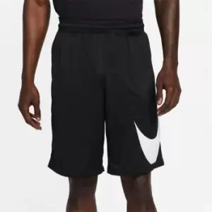 Image of Nike M Nbb Dri-Fit Hbr 10" 3.0 Shorts, Black/White, Male, Basketball Shorts, DH6763-013