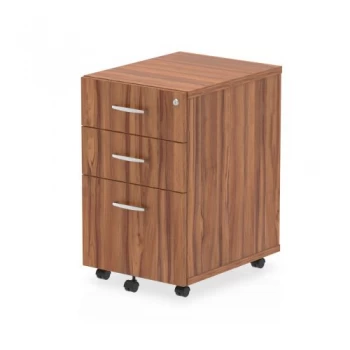 Image of Trexus Tall Under Desk Mobile Pedestal 440x550x695mm Walnut Ref