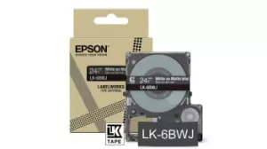 Image of Epson LK-6BWJ Black, White