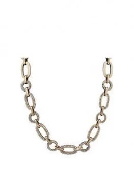 Image of Mood Gold Plated Crystal Pave Chain Necklace