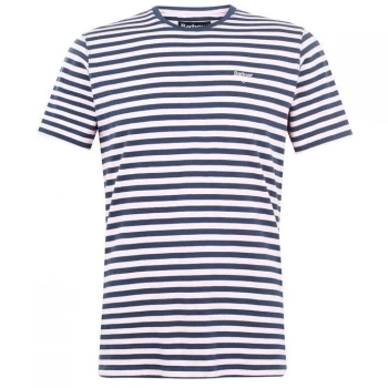 Image of Barbour Delamare Striped T-Shirt - Pink PI32