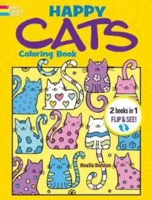 Image of Happy Cats Coloring Book/Happy Cats Color by Number : 2 Books in 1/Flip and See!