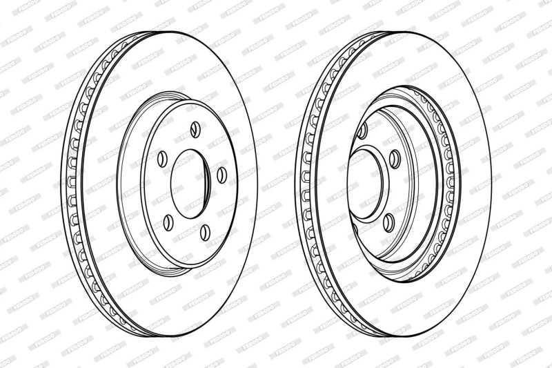 Image of Brake disc FERODO DDF2065C