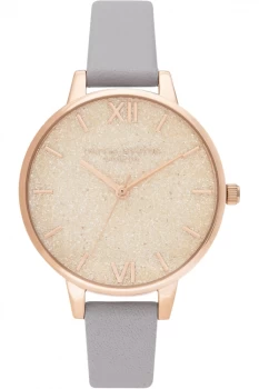 Image of Olivia Burton Grey Lilac & Pale Rose Gold Watch OB16GD45