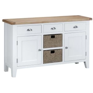 Image of Robert Dyas Madera Ready Assembled Large Wooden Sideboard