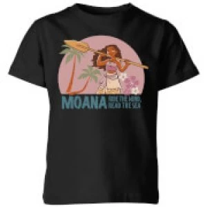 Image of Moana Read The Sea Kids T-Shirt - Black - 7-8 Years