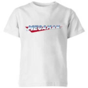 image of Mega Man Logo Kids T-Shirt - White - 11-12 Years