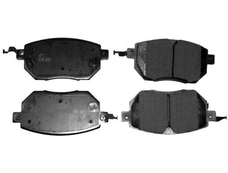 Image of Blue PRINT ADN142136 Brake pad set Front Axle, with acoustic wear warning Brake Pad Set,disc brake (402)