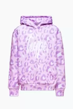 image of Tone On Tone Leopard Script Hoodie