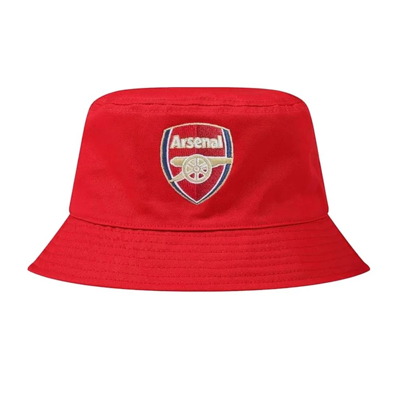 Image of Arsenal FC Mens Bucket Hat in Red Red Male One Size