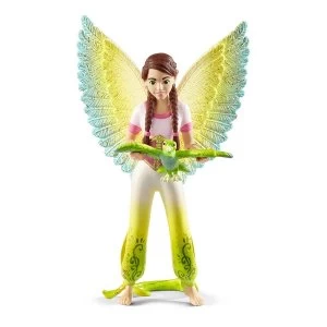 Image of SCHLEICH Bayala Movie Surah with Parrot Kuack Toy Figure
