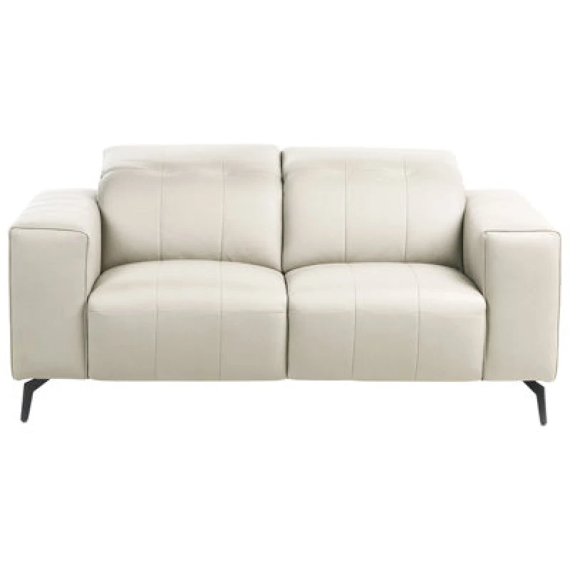 Image of Beliani Sofa 2 Seater Ommel Faux Leather Light Beige
