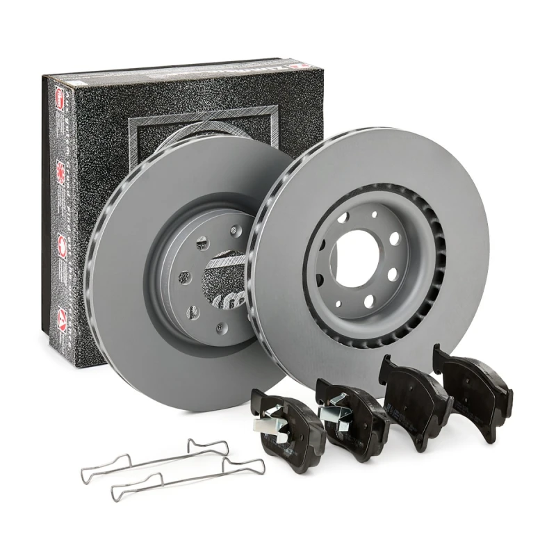 Image of ZIMMERMANN Brake discs and pads set ZIMMERMANN 640.4248.00